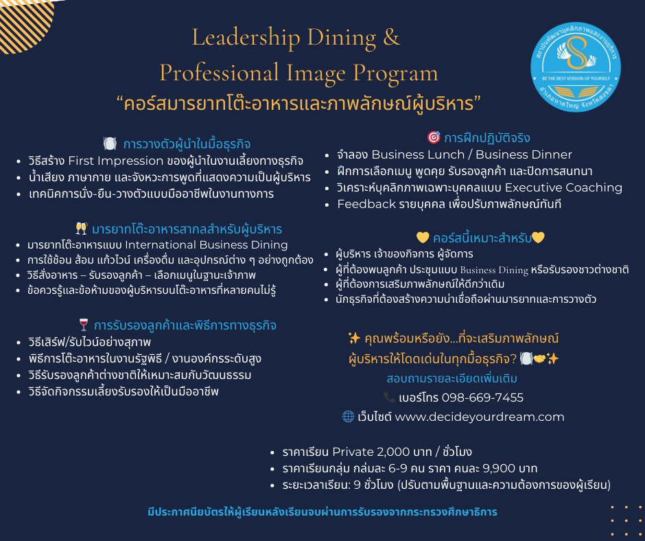 Leadership Dining & Professional Image Program 